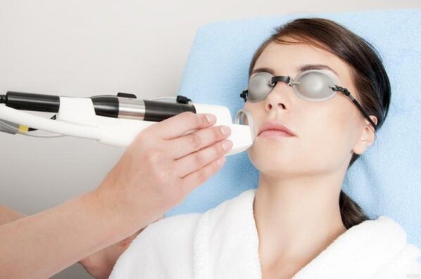 perform a procedure to renew the laser in the skin